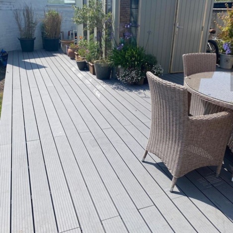 Mid Grey Composite Decking Boards (Hunter) - Piranha